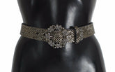 Dolce & Gabbana Multicolor Wide Crystal Buckle Sequined Belt -   -  Dolce & Gabbana.